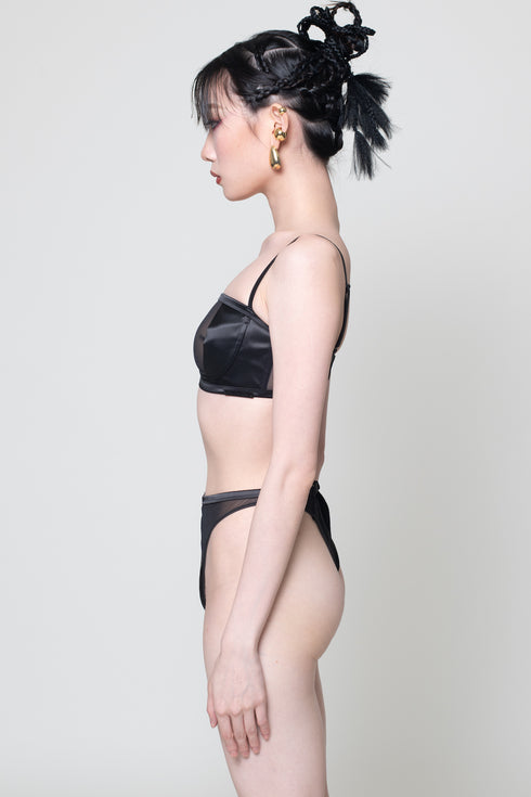 JETT Black High-Cut G-String